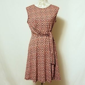 Verse Brand Geometric Print Sleeveless Dress Sz M